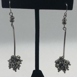 Gray Cluster Earrings